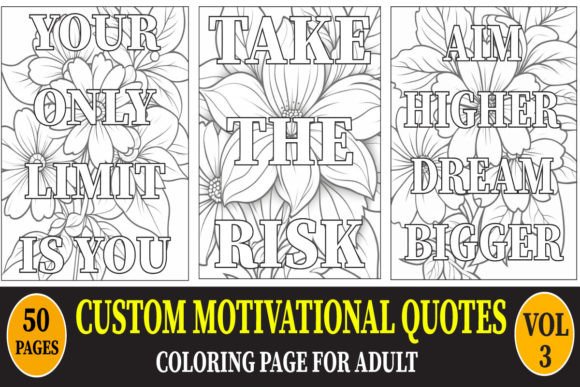 Download MOTIVATIONAL QUOTES COLORING PAGE VOL.3 - Motivational quotes Collection