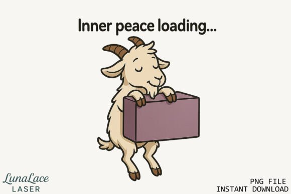 Download Inner Peace Goat PNG Instant Download - Inner peace Collection