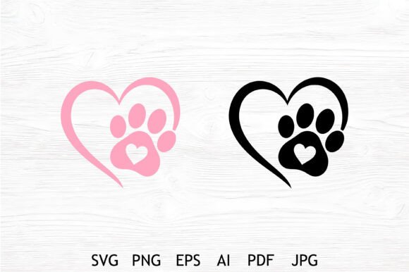 Download Pet Paw Heart SVG Bundle - Svg Collection