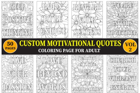 Download MOTIVATIONAL QUOTES COLORING PAGE VOL.2 - Motivational quotes Collection