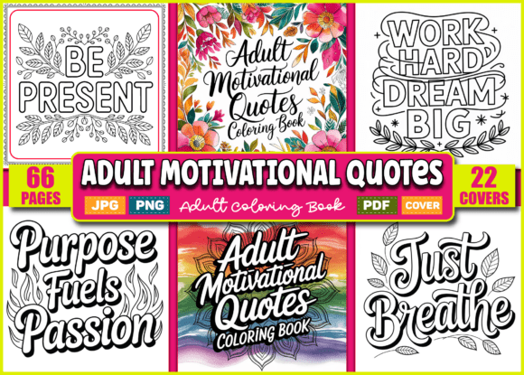 Download Adult Motivational Quotes Coloring Book - Motivational quotes Collection