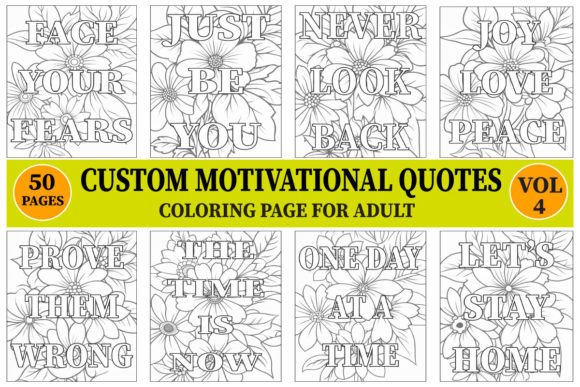 Download MOTIVATIONAL QUOTES COLORING PAGE VOL.4 - Motivational quotes Collection